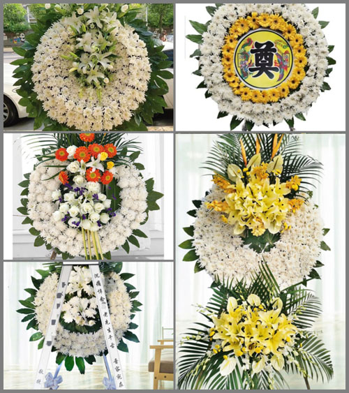 广东汕尾市海丰县梅陇镇南山村花圈速递